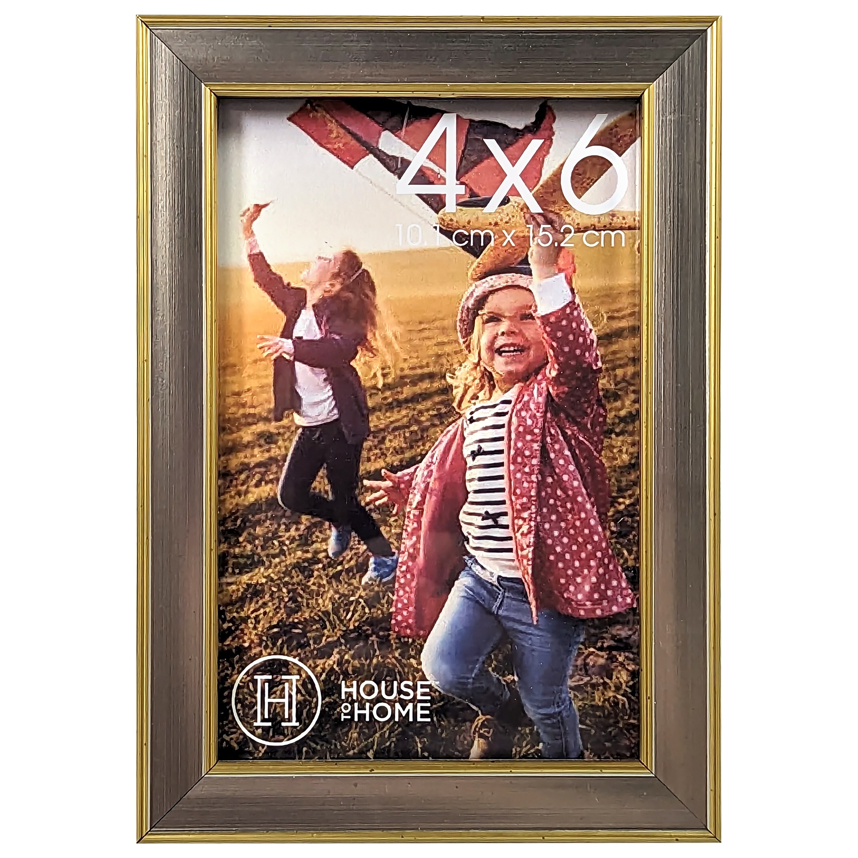 House to Home Two-Tone Metallic Picture Frame, 4x6