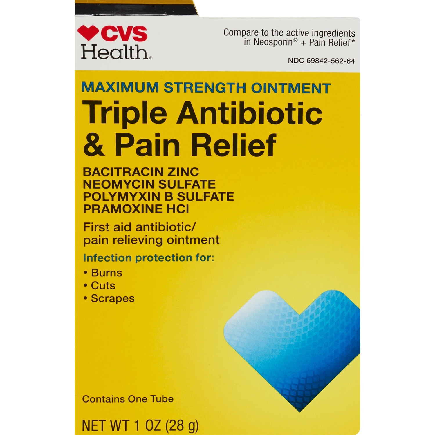 CVS Health Triple Antibiotic & Pain Relief Maximum Strength Ointment