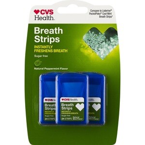 CVS Health Sugar Free Breath Strips, Peppermint