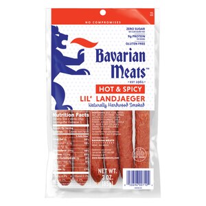 Bavarian Lil Landjaeger Hot & Spicy, 3 oz