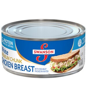 Swanson White Premium Chunk Canned Chicken Breast in Water, Can, 9.75 oz