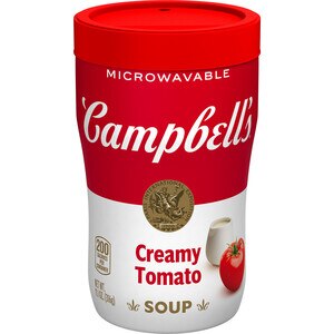 Campbell's Sipping Soup, Creamy Tomato, Microwavable Cup, 11.1 oz