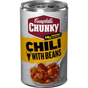 Campbell's ChunkyTM Chili with Beans, 19 Oz. Can