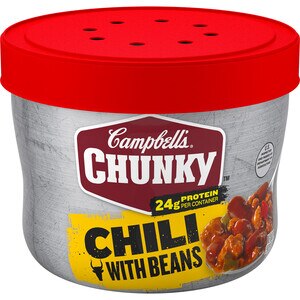 Campbell's ChunkyTM Chili with Beans, 15.25 OZ Microwavable Bowl