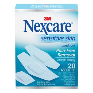 Nexcare Sensitive Skin Bandages, Assorted Sizes