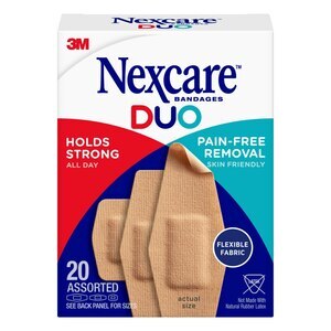 Nexcare DUO Bandages, Assorted Sizes