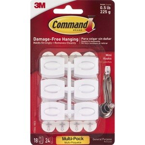 Command 3m - 18 General Purpose Small Hooks