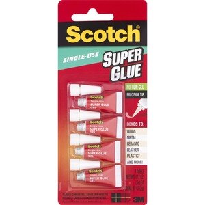 Scotch Single-Use Super Glue Gel Tubes, 4 CT