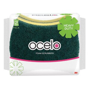 Ocelo Heavy Duty Foam Scrubbers, 2 CT