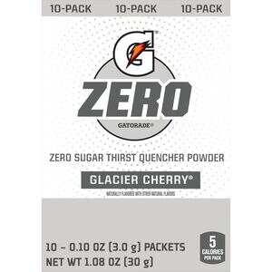 Gatorade Zero Glacier Cherry Thirst Quencher Powder, 10 CT