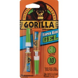 Gorilla Super Glue Gel, 2 ct