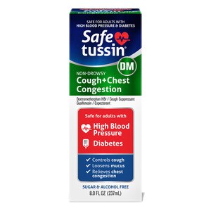 Safetussin DM Non-Drowsy Cough + Chest Congestion, 8 OZ