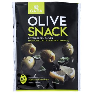 Gaea Green Olive Snack, 2.3 oz