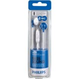 Philips In-Ear Earbud Headphones with Mic, Blue, thumbnail image 1 of 2
