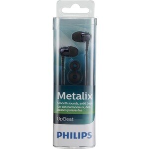 Philips Rich Bass In-Ear Headphones with Mic, Black SHE3900