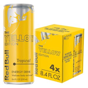 Red Bull Energy Drink, Tropical, 8.4 OZ, 4 CT