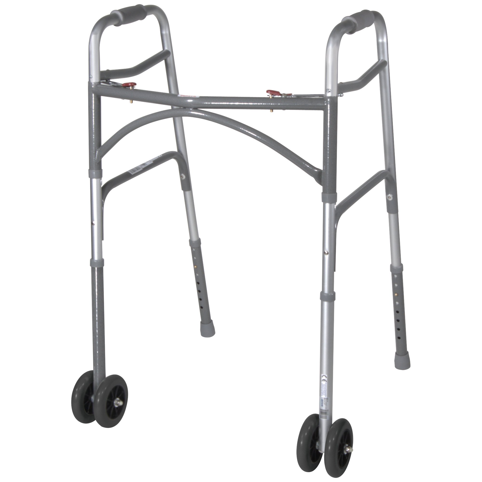 McKesson Bariatric Folding Walker 500 lbs. Weight Capacity, Silver