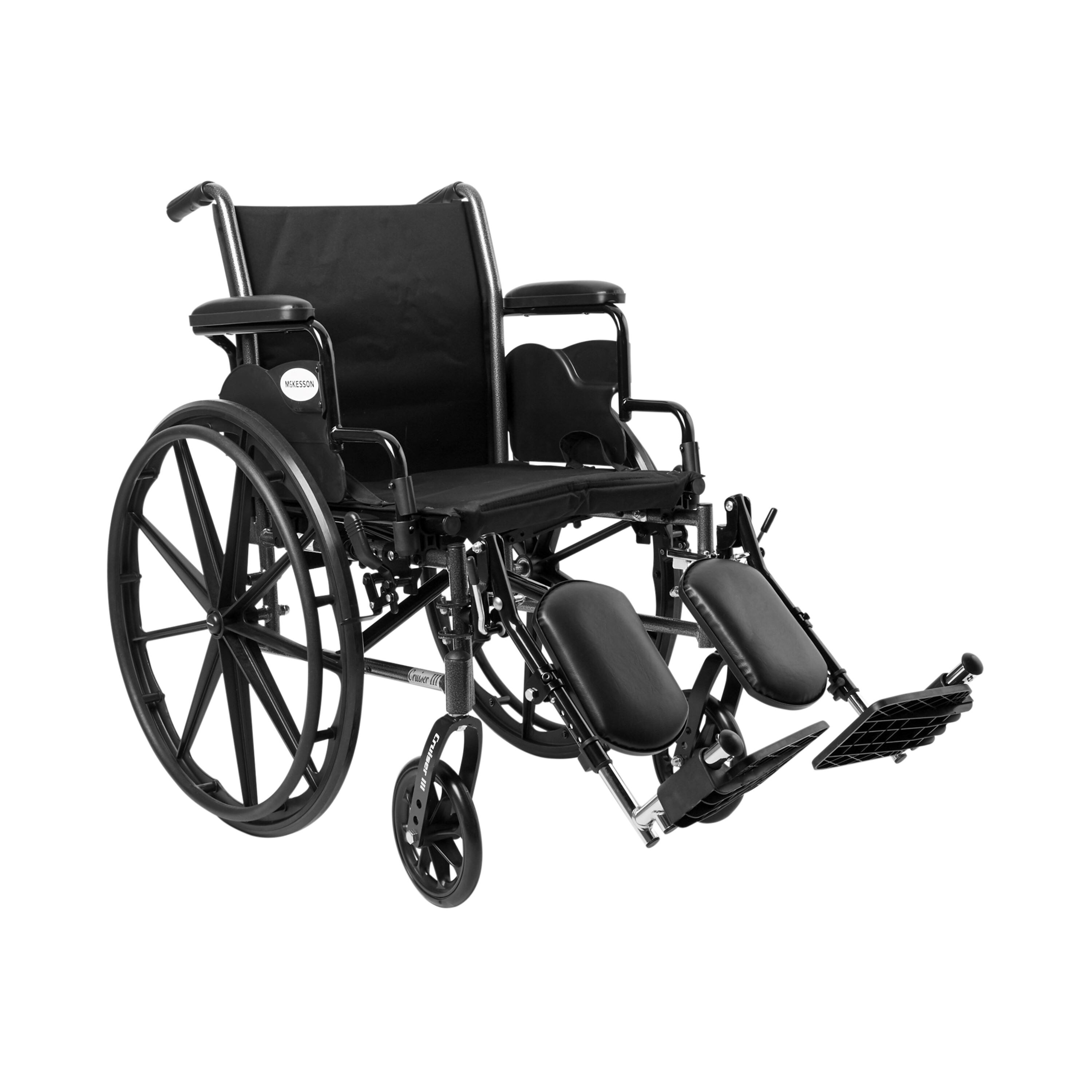 McKesson Lightweight Wheelchair, 18 Inch Seat Width, 300 lbs. Weight Capacity