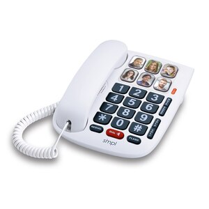 SiMPL photoDIAL Memory Landline Phone One-Touch Handsfree Dialing