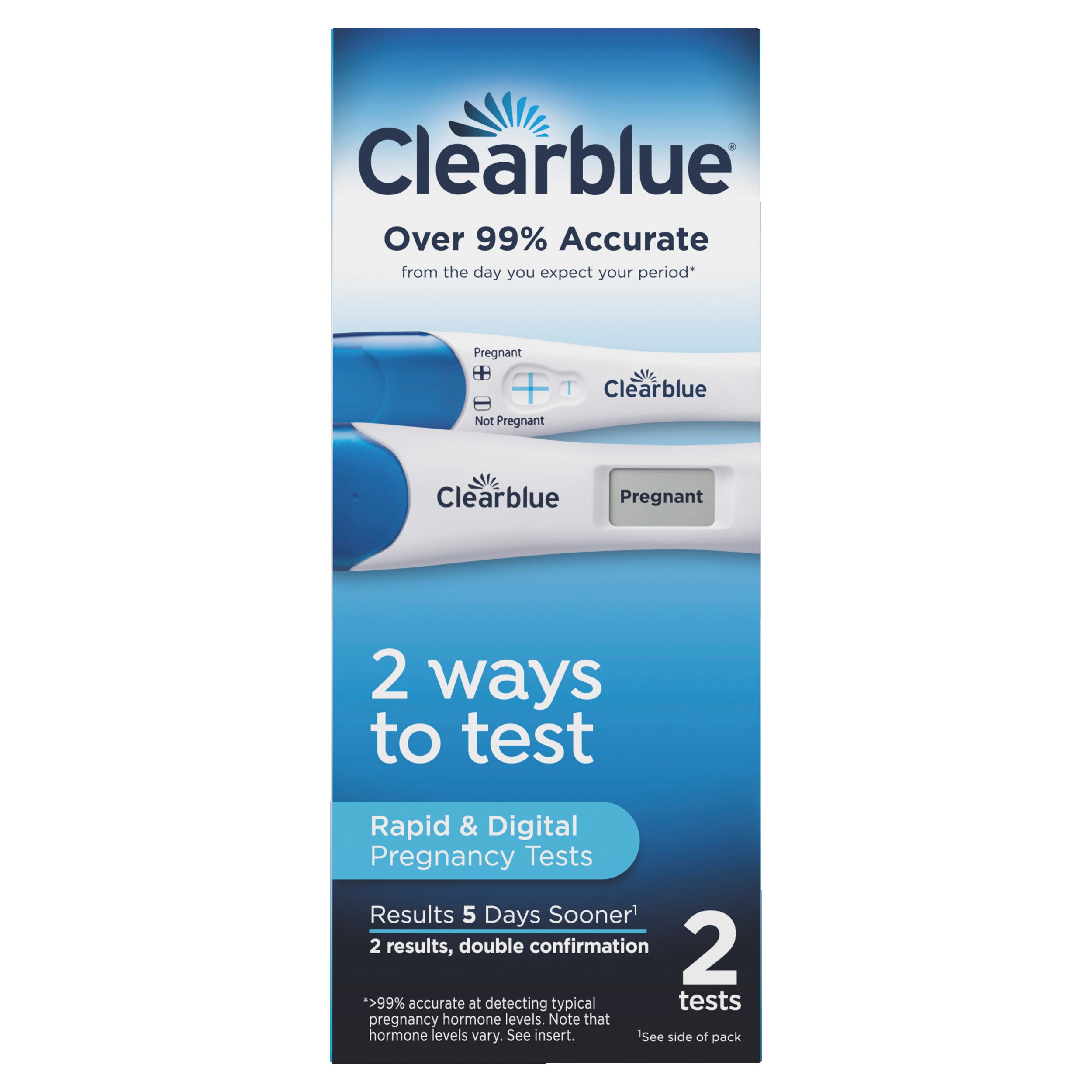 Clearblue Pregnancy Test, Digital, 2 CT