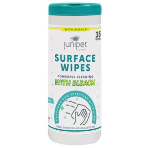 Juniper Clean Surface Wipes with Bleach, 35 CT