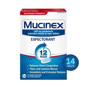 Mucinex Maximum Strength Chest Congestion Expectorant Tablets