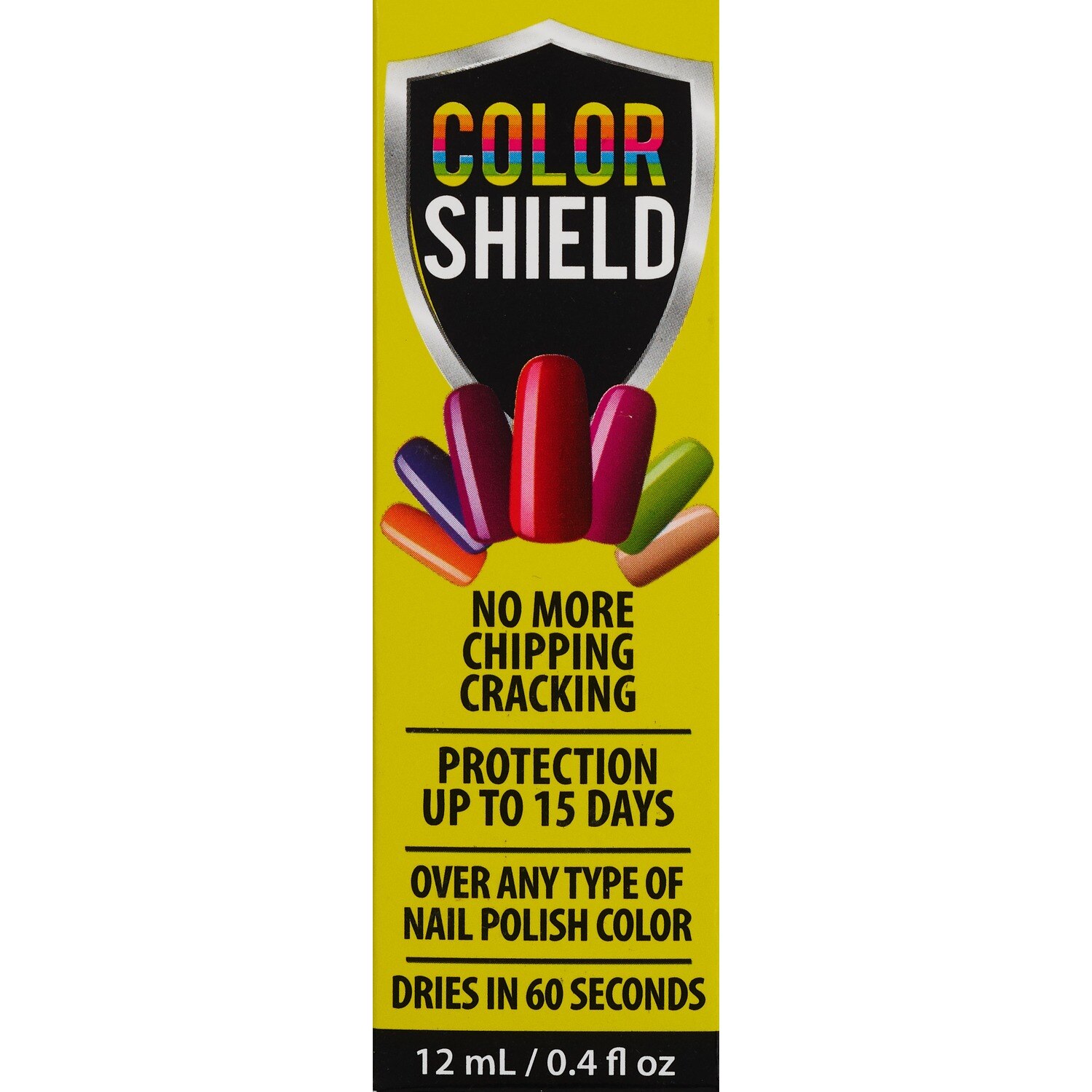 Color Shield Nail Polish Color Protection, Quick Dry, Natural Shine, 0.40 OZ