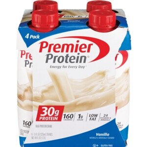 Premier Protein High Protein Shake, Vanilla, 4 CT