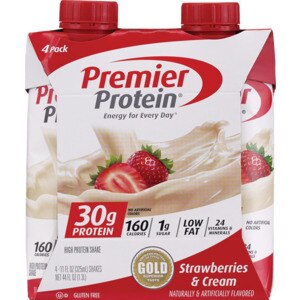 Premier Protein High Protein Shake 4CT, Strawberry