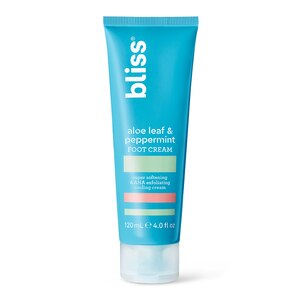 Bliss Aloe Leaf & Peppermint Foot Cream: Super Softening & AHA Exfoliating Cooling Cream