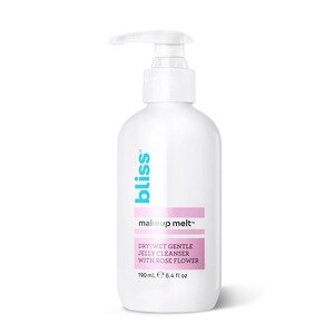 Bliss Makeup Melt Cleanser: Dry/Wet Gentle Jelly Cleanser With Rose Flower