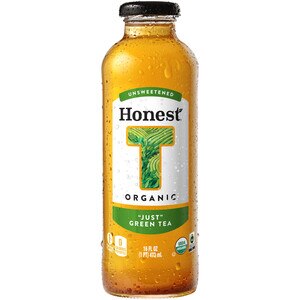Honest Tea Organic Unsweetened Just Green Tea, 16 fl oz