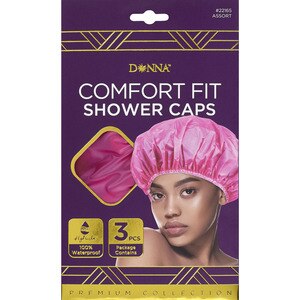 Donna Comfort Fit Shower Caps