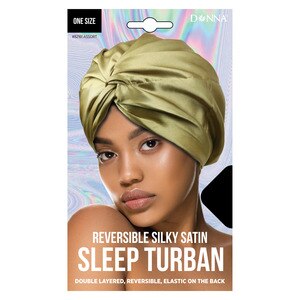 Donna Reversible Silky Satin Sleep Turban