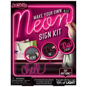 ArtSkills Make Your Own Neon Sign Kit, Pink