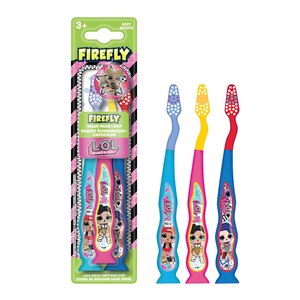 Firefly LOL Toothbrush with Cap, 3 CT