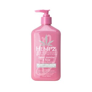 Hempz Beauty Actives Herbal Body Moisturizer, Sweet Jasmine & Rose with Collagen, 17 OZ