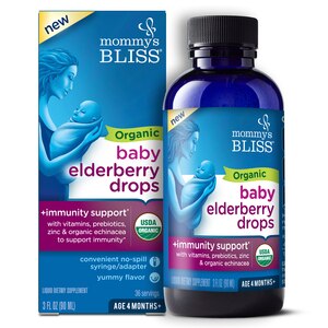 Mommy's Bliss Organic Baby Elderberry Drops, 3 FL OZ