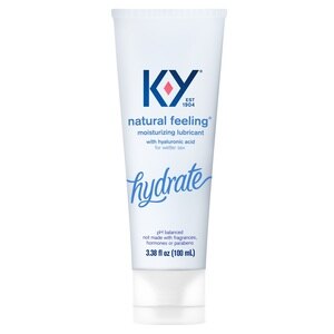 K-Y Natural Feeling Water Based Personal Lubricant with Hyaluronic Acid, 3.38 OZ