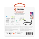 Griffin Extra Long USB-A to Lightning Cable, Black, 10 ft, thumbnail image 3 of 3