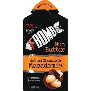 FBOMB Salted Chocolate Macadamia Nut Butter, 1 oz