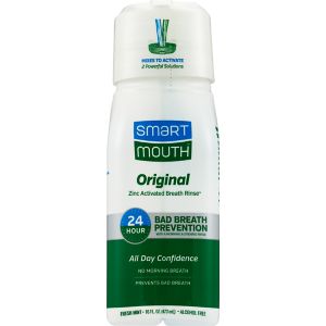 Smart Mouth 12-Hour Fresh Breath Mouthwash Clean Mint, 16 OZ