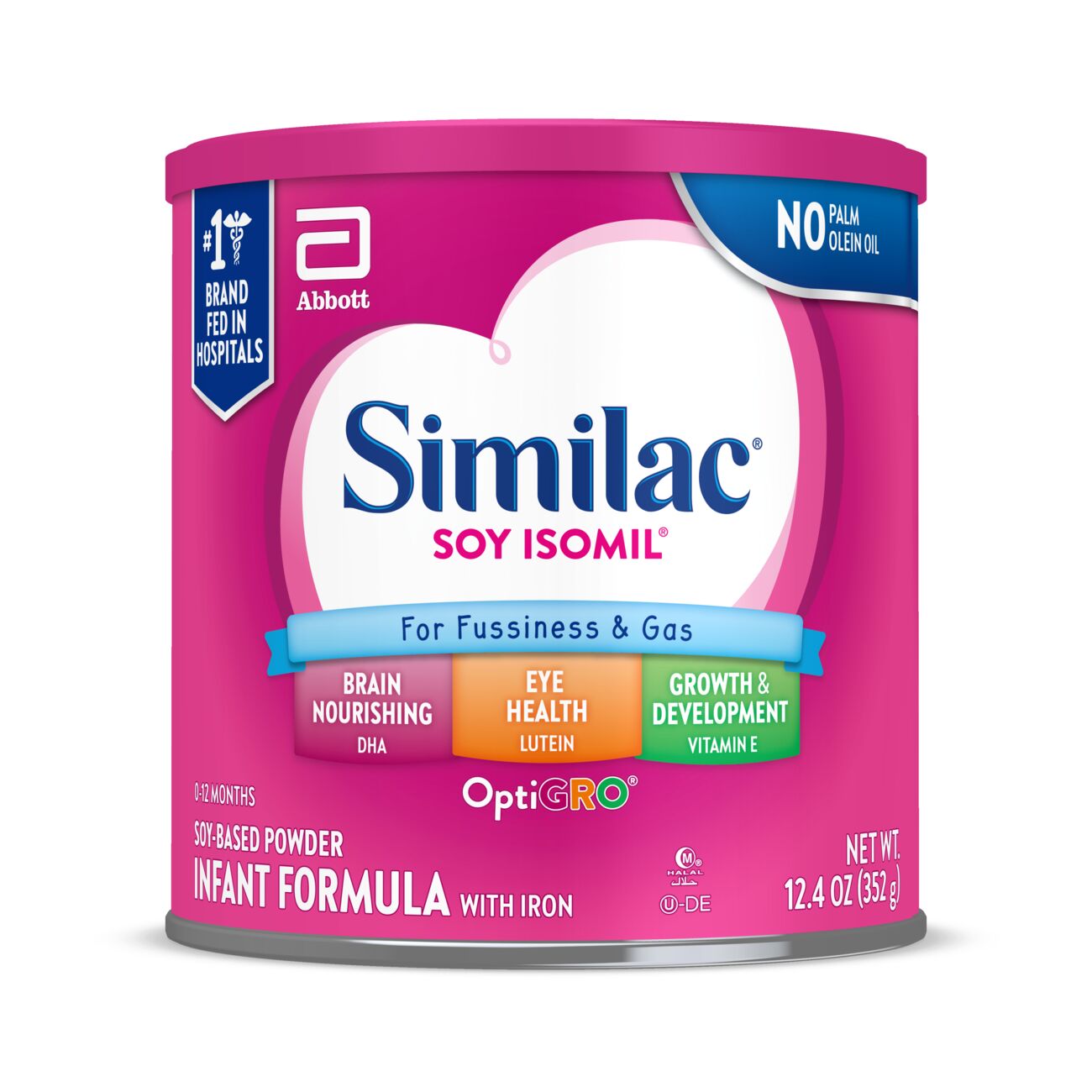 Similac Soy Isomil For Fussiness and Gas Infant Formula  Powder, 1CT