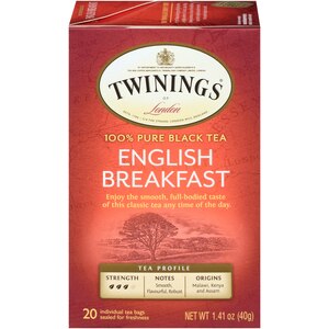 Twinings of London English Breakfast Tea Bags, 20 ct