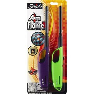 Scripto Aim'n Flame II Multi-Purpose Lighter, 2 ct