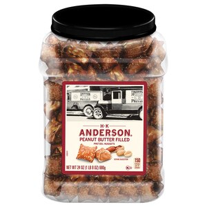 H.K. Anderson Peanut Butter Filled Pretzel Barrel, 24 oz