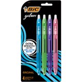 BIC Gel-ocity Retractable Fashion Gel Pens, 0.7mm Point, Assorted Colors, 2-Pack, thumbnail image 1 of 5