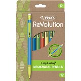 BIC ReVolution #2 Mechanical Pencil, 0.7mm Lead, Assorted Colors, 12-Pack, thumbnail image 1 of 5