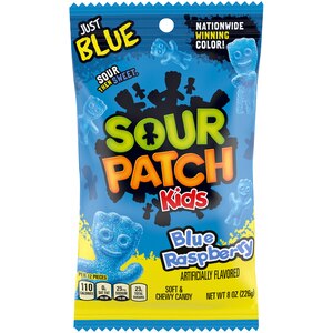Sour Patch Kids, Blue Raspberry Soft & Chewy Candy, 8 oz