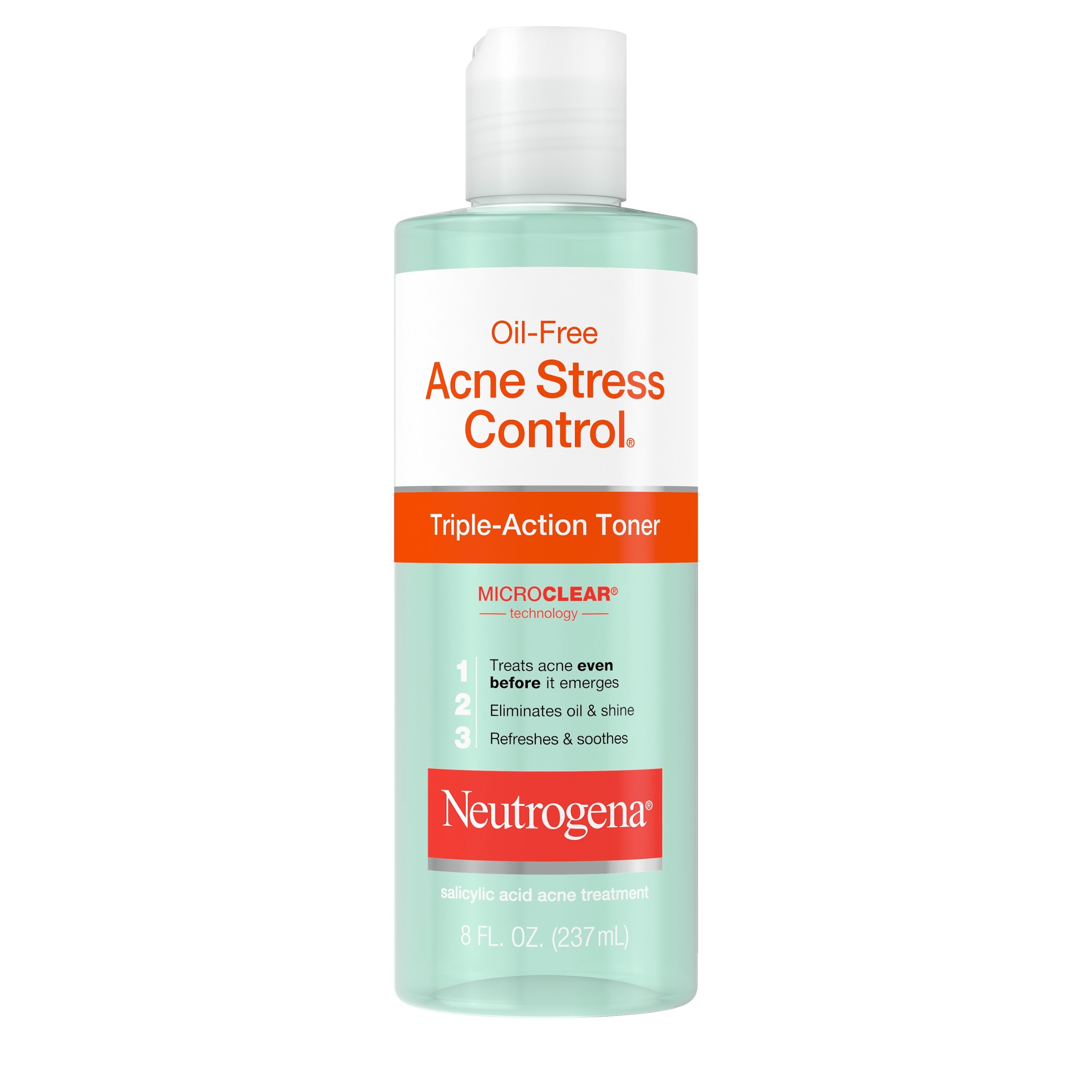 Neutrogena Oil-Free Acne Stress Control Triple-Action Toner, 8 OZ